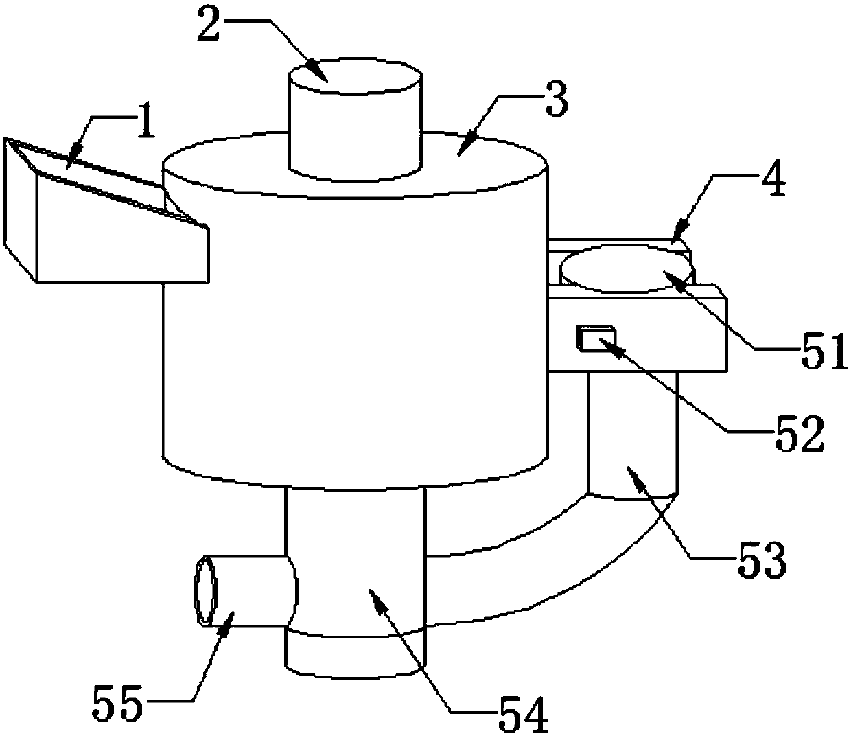 Cement perfusion apparatus for construction machinery
