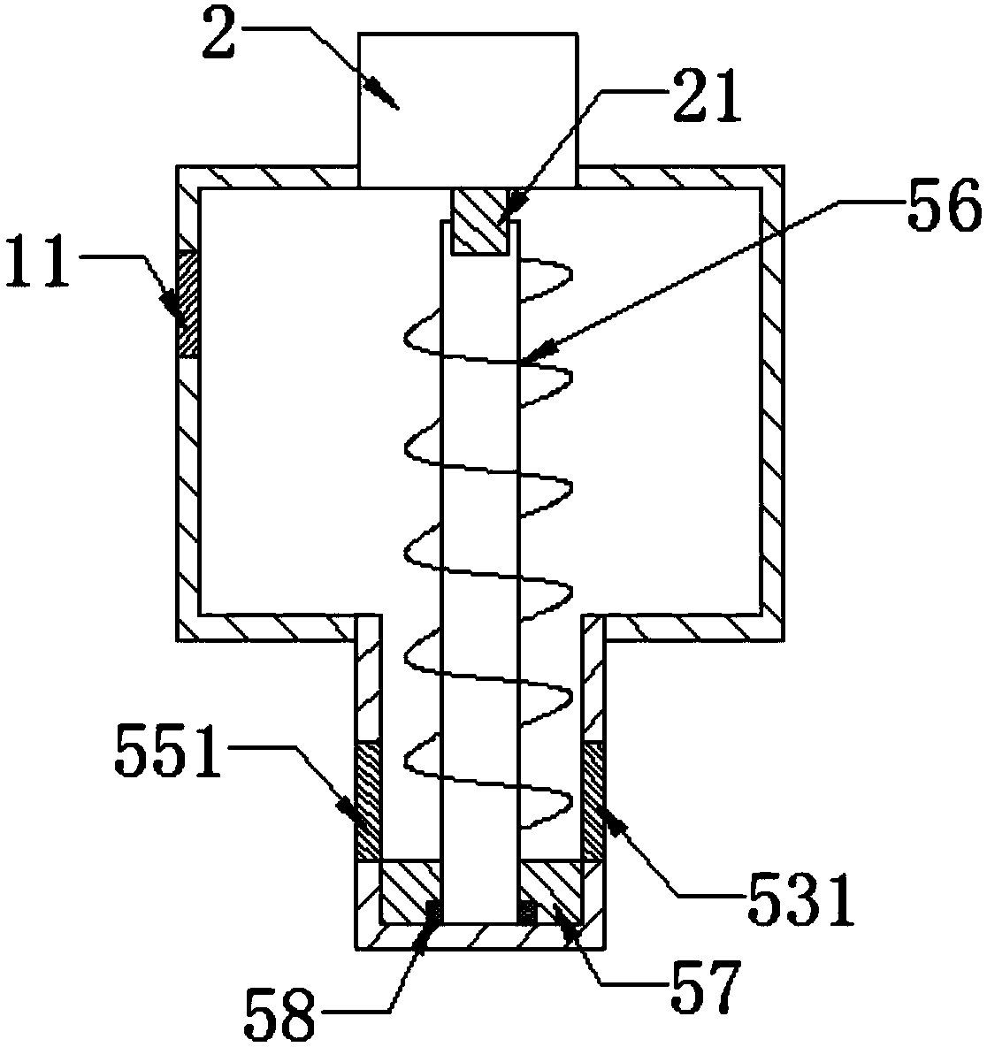 Cement perfusion apparatus for construction machinery