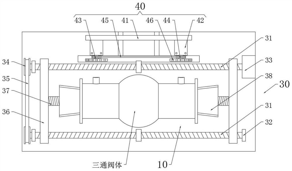 Cutting processing machine and processing method for valve body casting pouring openings