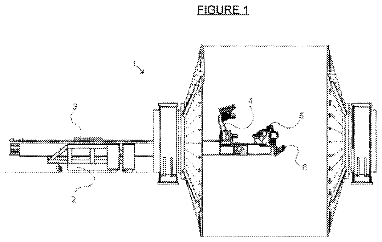 System and method for changing liners, the configuration of which allows the automated removal and insertion of liners of a mill used for ore grinding