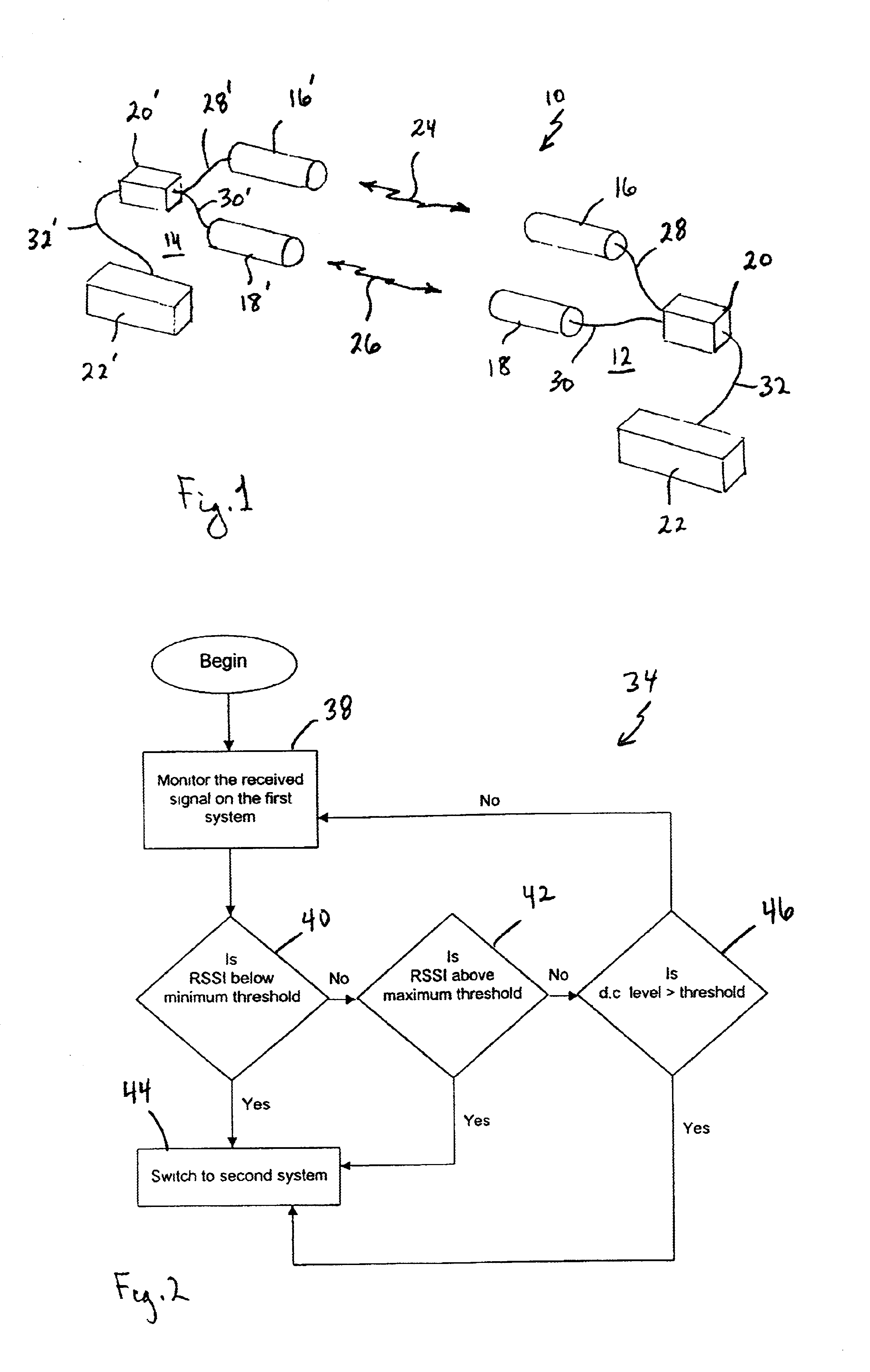 Optical communications system with back-up link