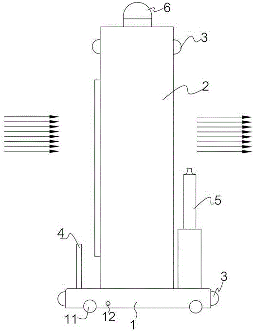 Mobile intelligent air purifier with humidity detector