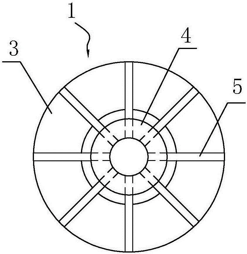 Circular pull-out test supporting device