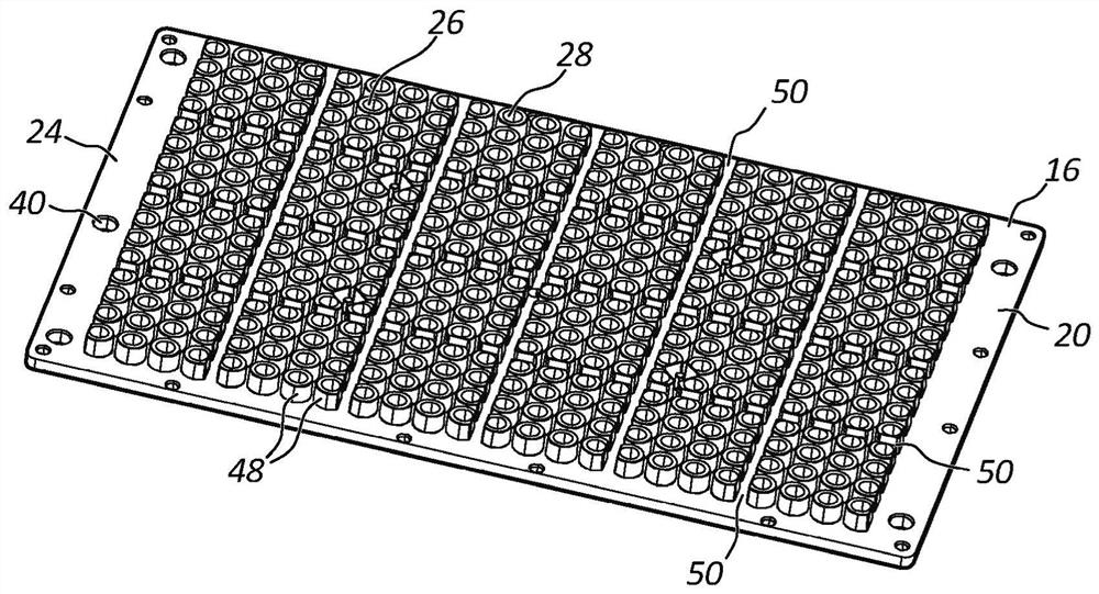 Pipette tip tray and rack assembly