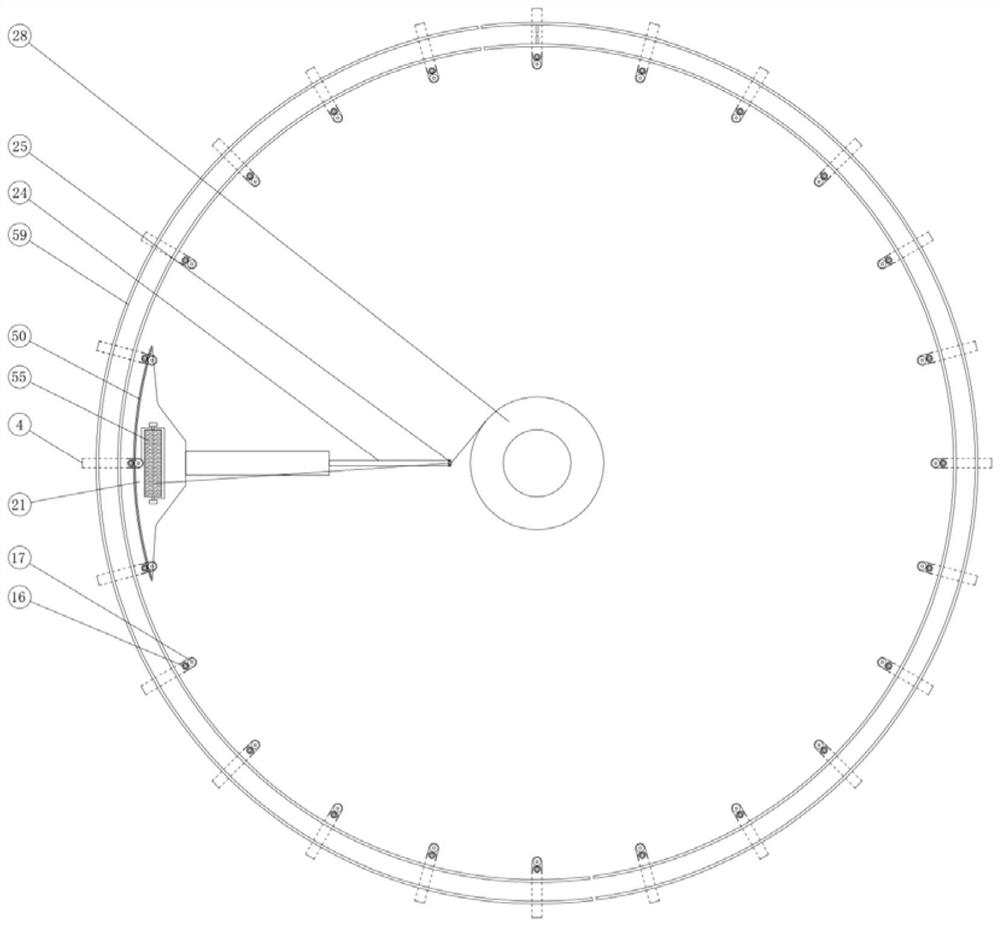 Three-dimensional circular weaving machine