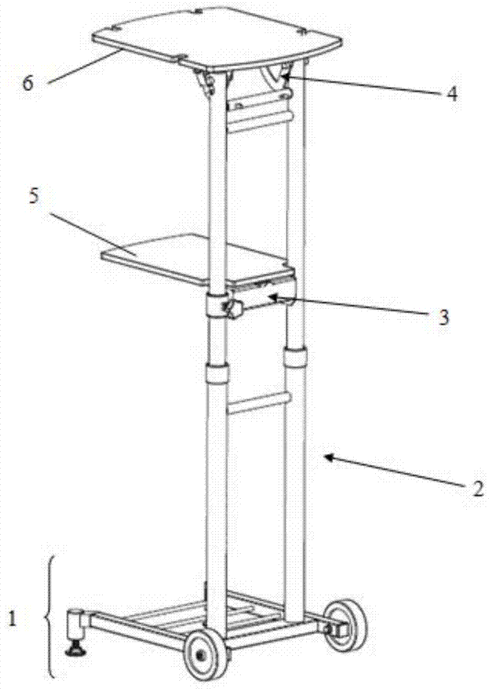 Double-layer supporting platform
