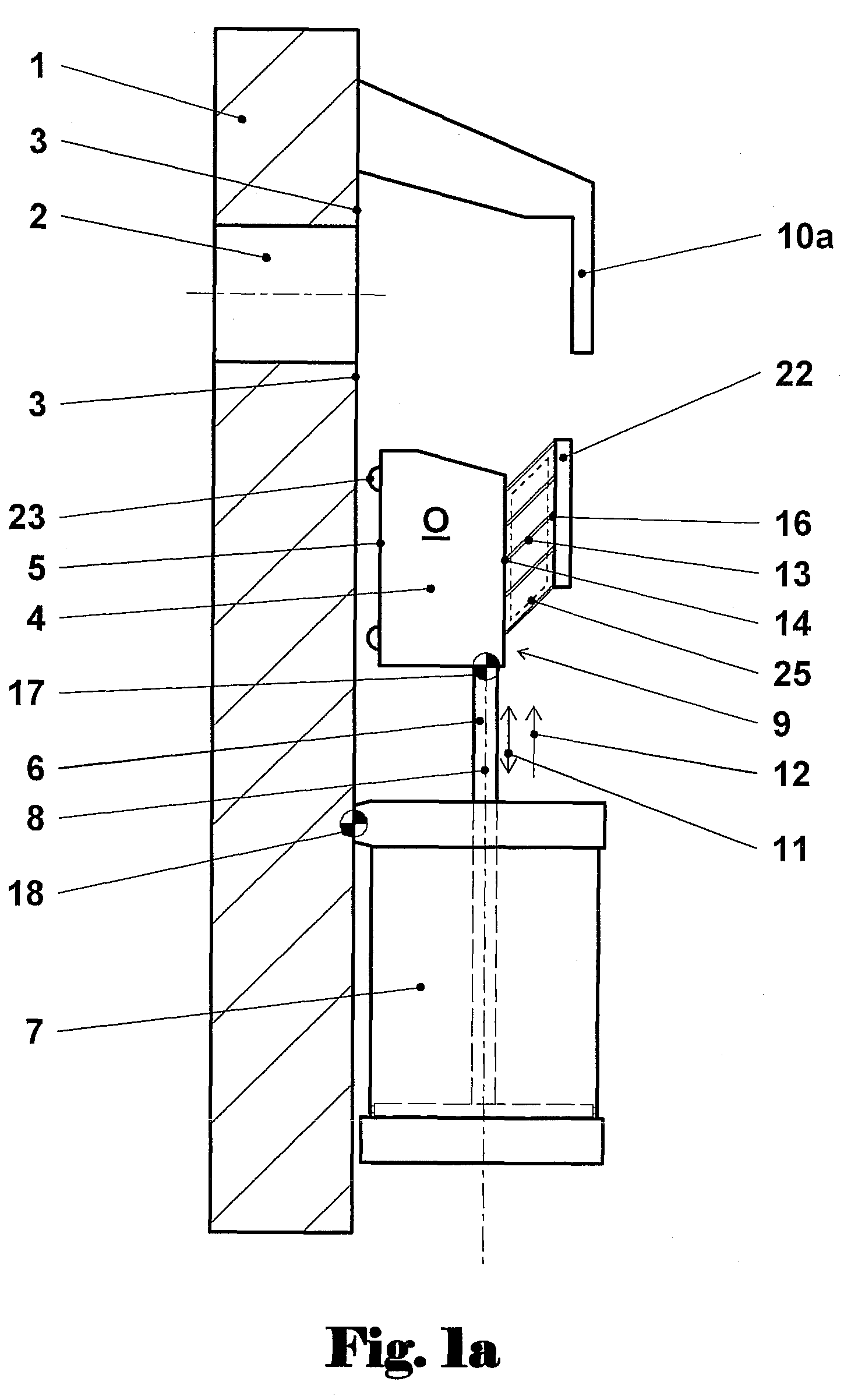 Vacuum gate valve having a limb element