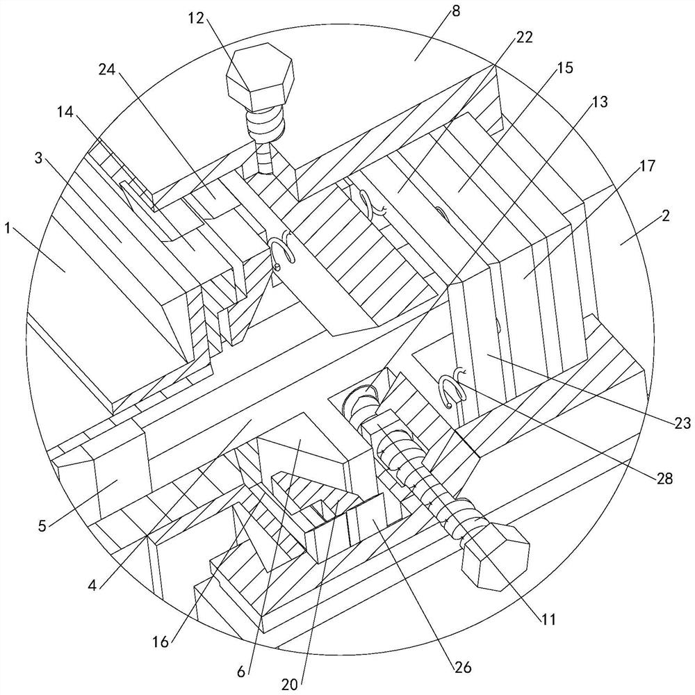 Splicing sealing structure of ventilating duct