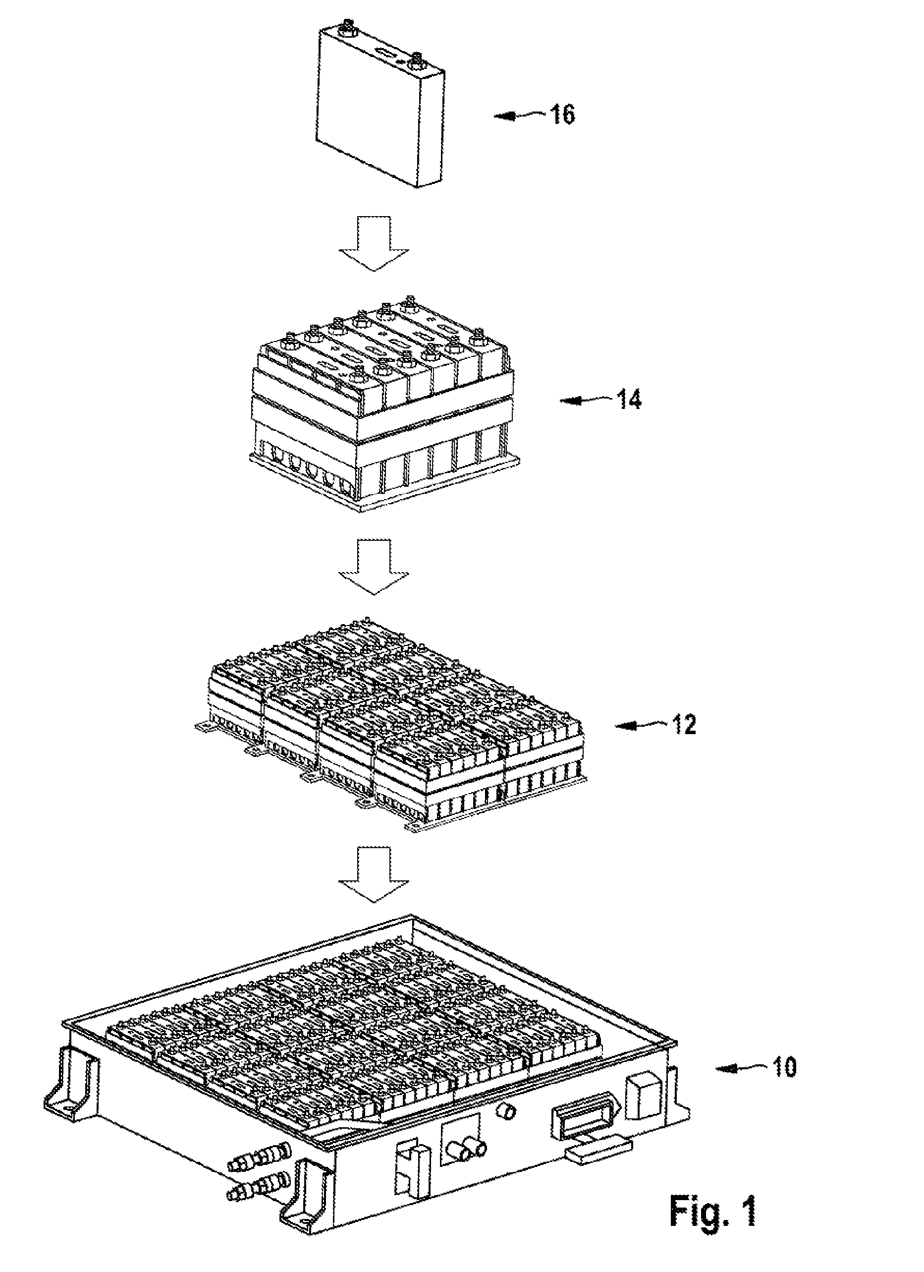 Battery and motor vehicle comprising said battery