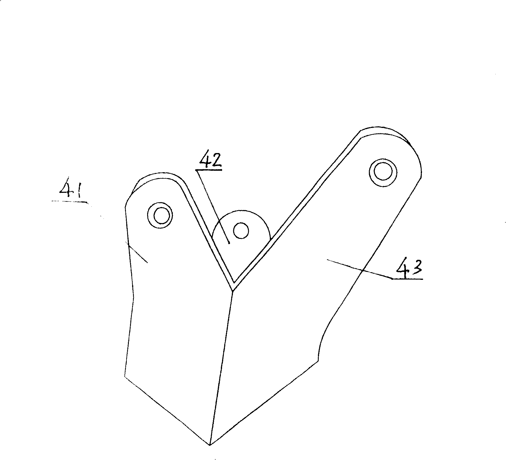 Turnover case and fixed angle connector