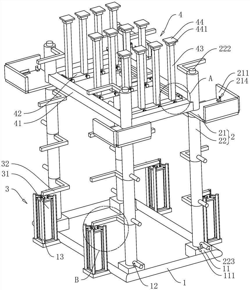 An overall jacking device for an ancient building and its application method