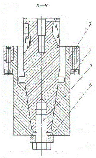 Cutter body end surface positioning groove machining tooling