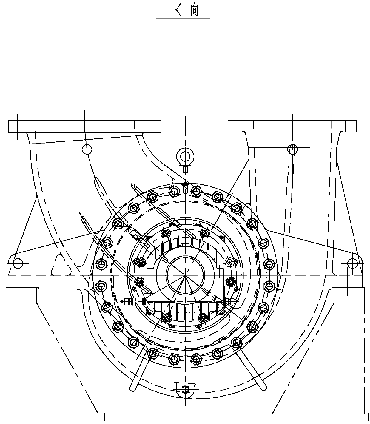 Novel BB2 high-temperature-resistant high-pressure wear-resisting centrifugal pump structure