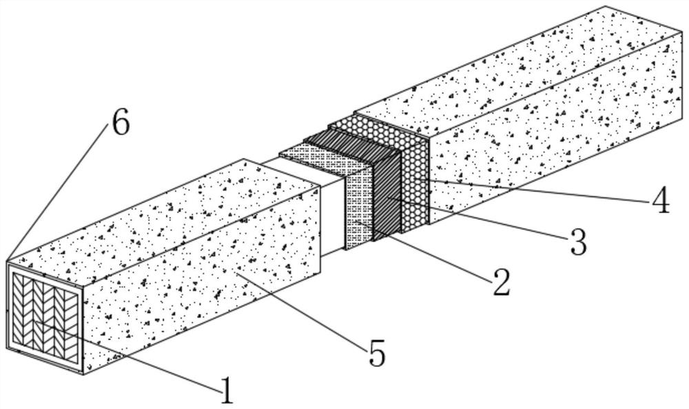 Composite wood rod profile capable of being repeatedly used in multiple fields and easy to regenerate