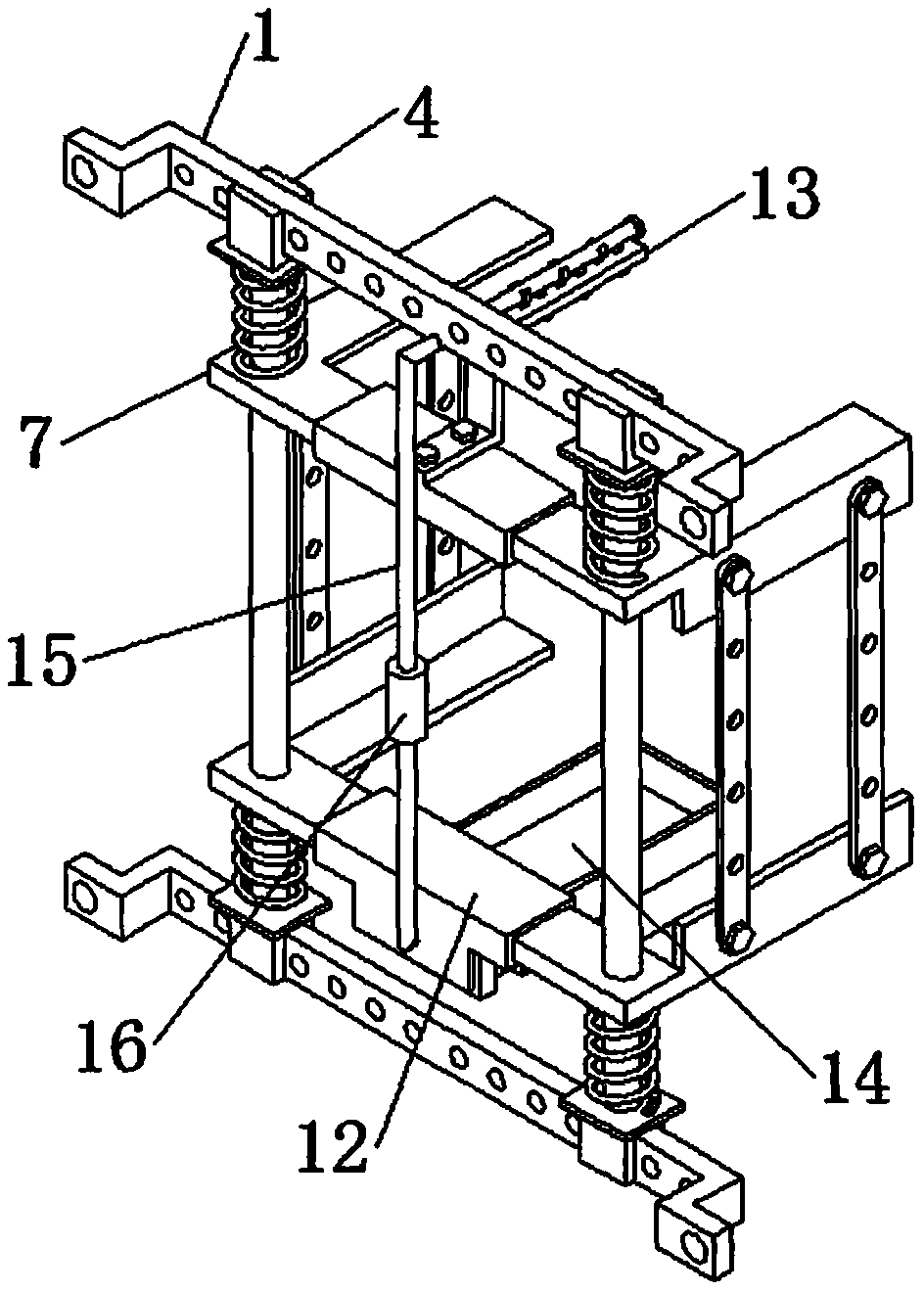 Fixing protecting device for hydraulic oil tanks of engineering machinery