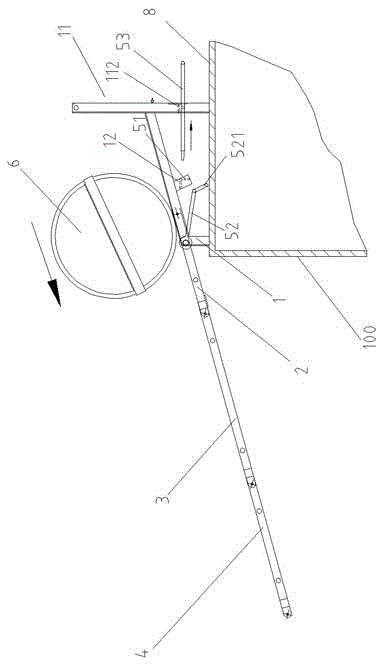 Throwing type inflatable life raft frame and using method thereof
