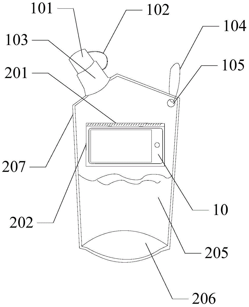 Portable mobile phone packing bag