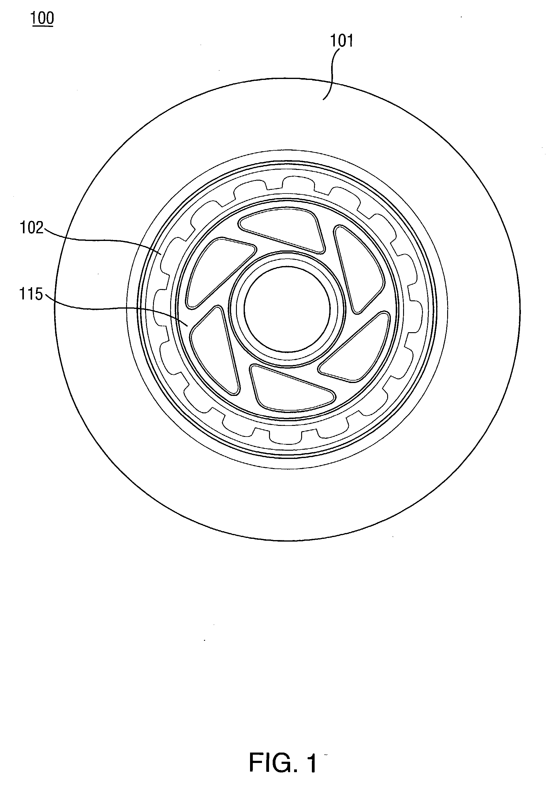 Wheel incorporating a flashing light feature