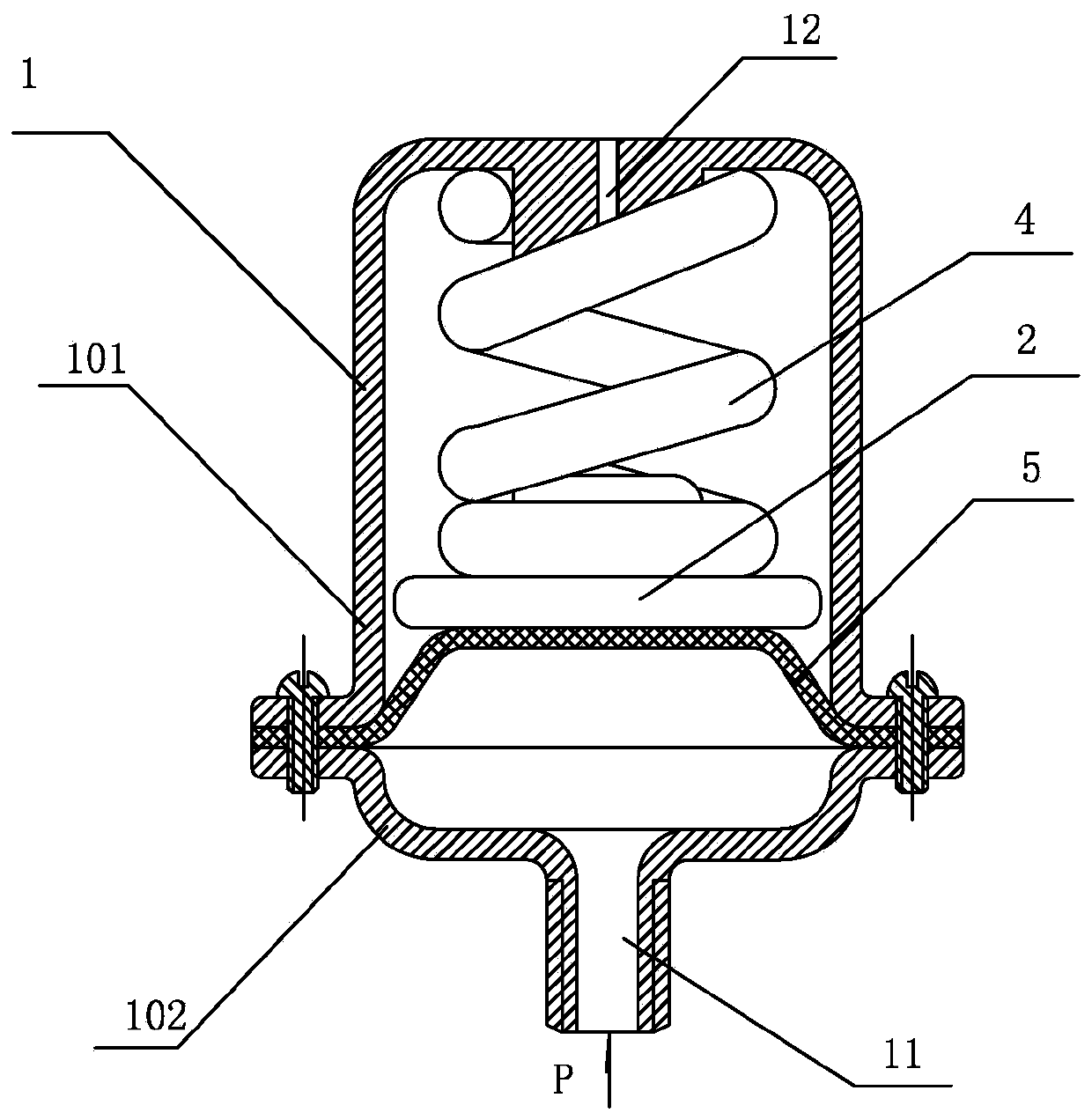 Novel pressure tank