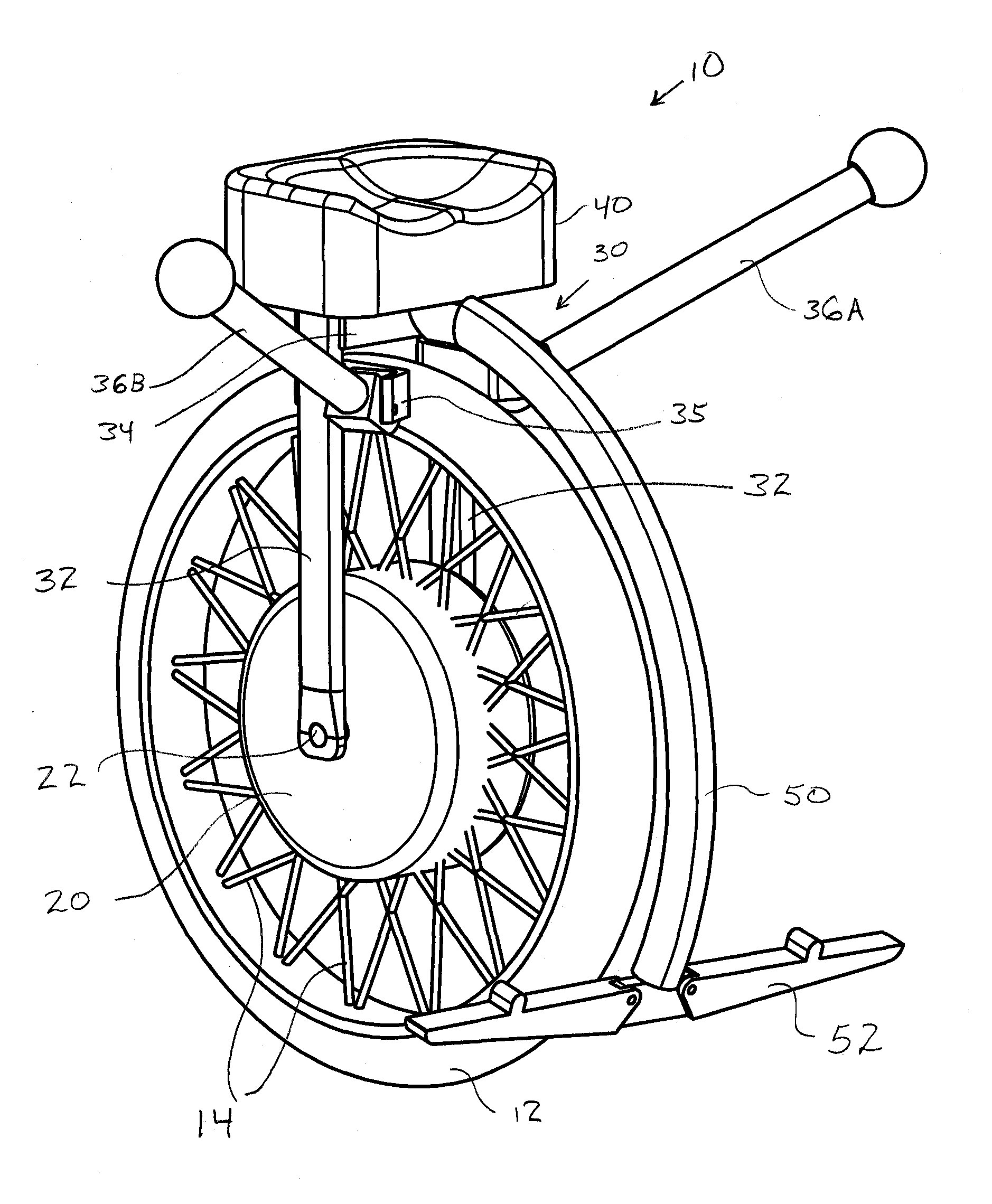 Recumbant Style Powered Unicycle