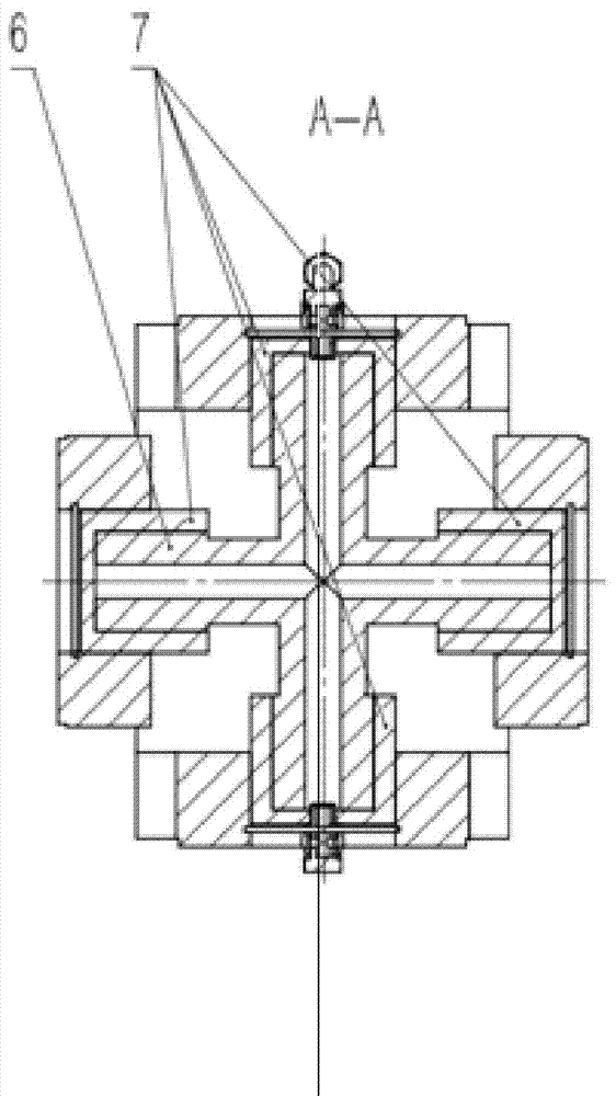 Centralized lubrication structure of universal joint
