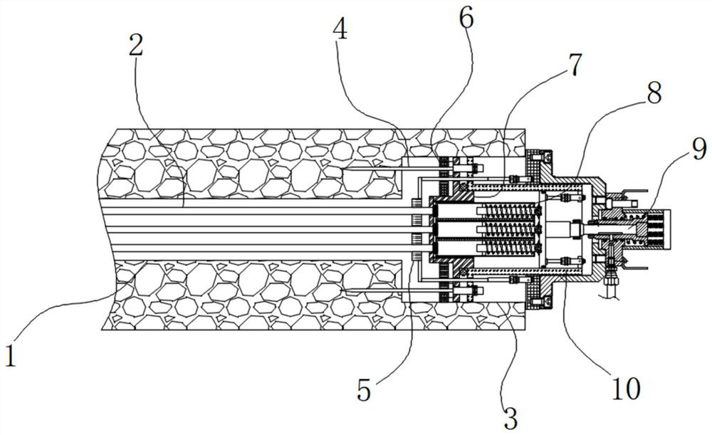 Hole sealing device for monitoring grouting pressure of grouting anchor rods