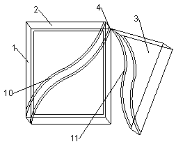 Packaging box capable of automatically closing magnetic reinforcing plate