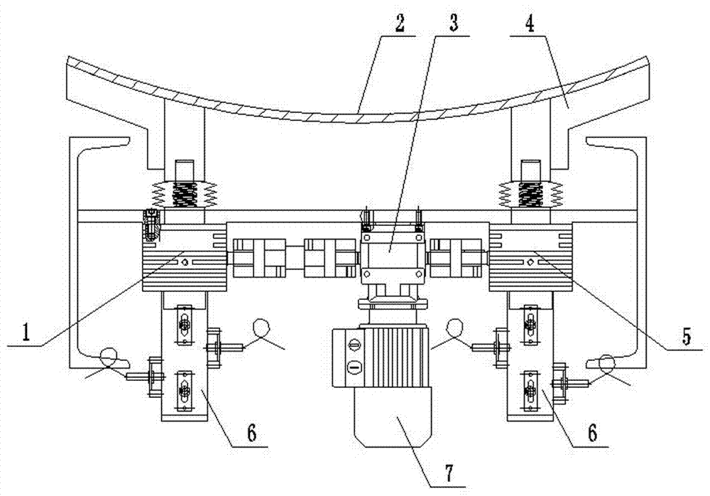 Automatic lifting device for tobacco roller type equipment
