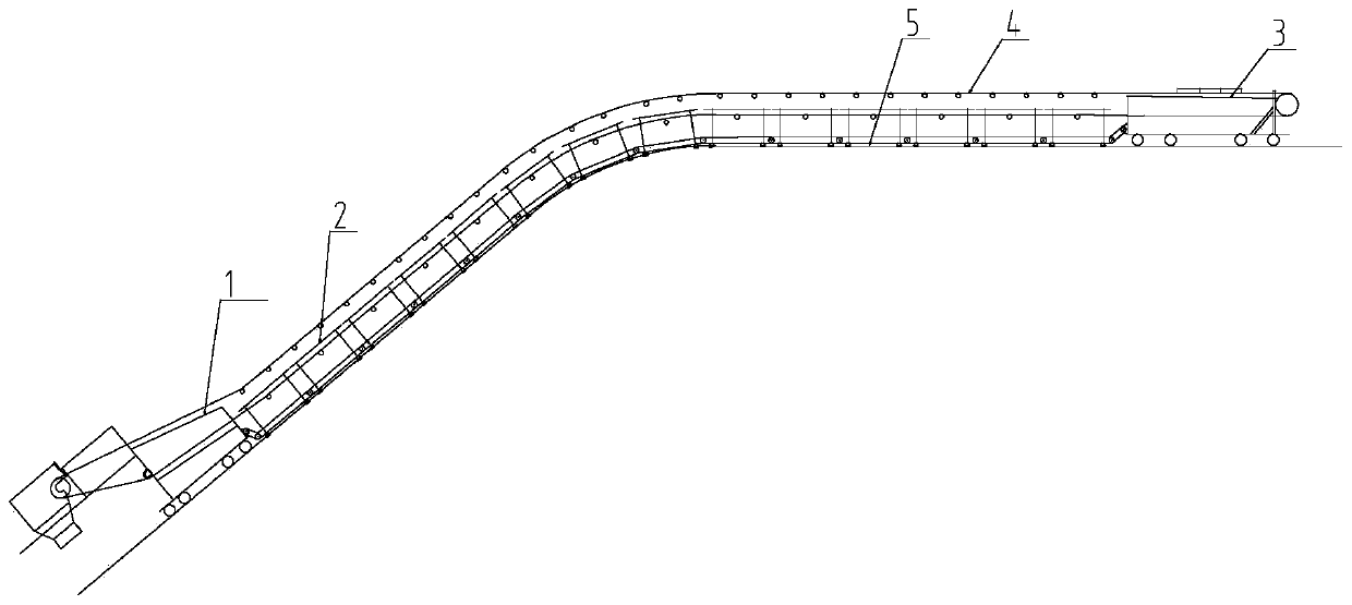 Self-moving flexible belt conveyor