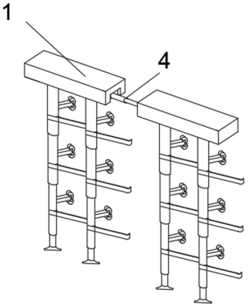 High-water material filling device suitable for gob-side entry retaining and method of device