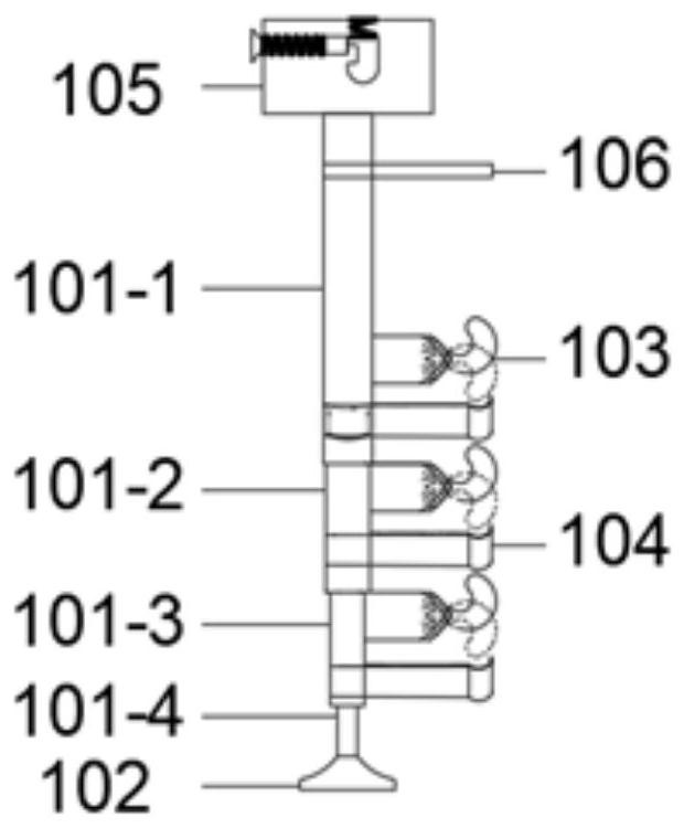 High-water material filling device suitable for gob-side entry retaining and method of device