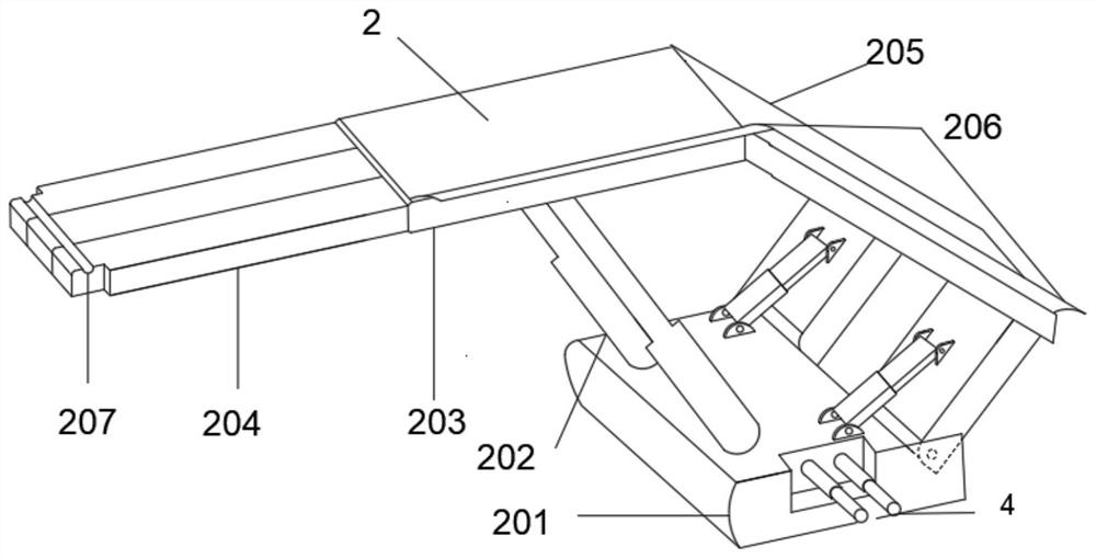 High-water material filling device suitable for gob-side entry retaining and method of device