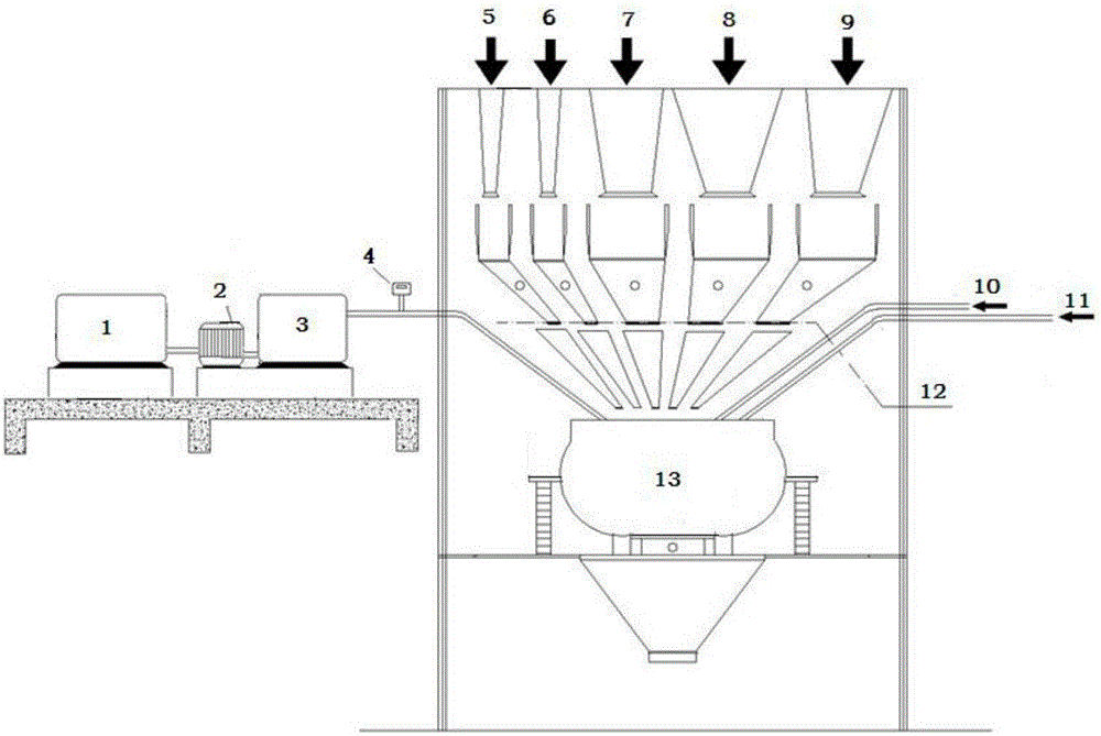 Lightweight concrete mixing device for subway vibration reduction and isolation road bed and mixing method for lightweight concrete mixing device