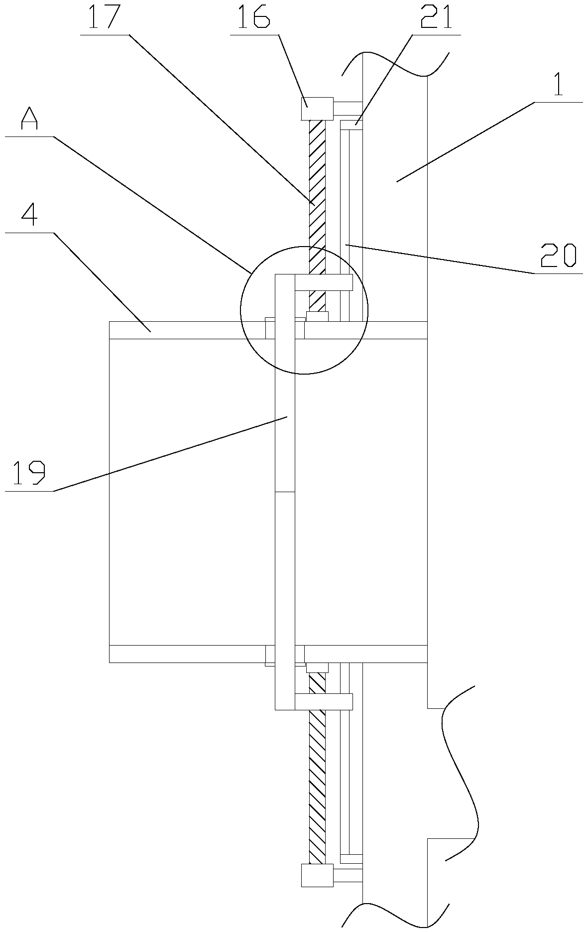 Efficient spraying tower with anti-blocking function for waste gas treatment