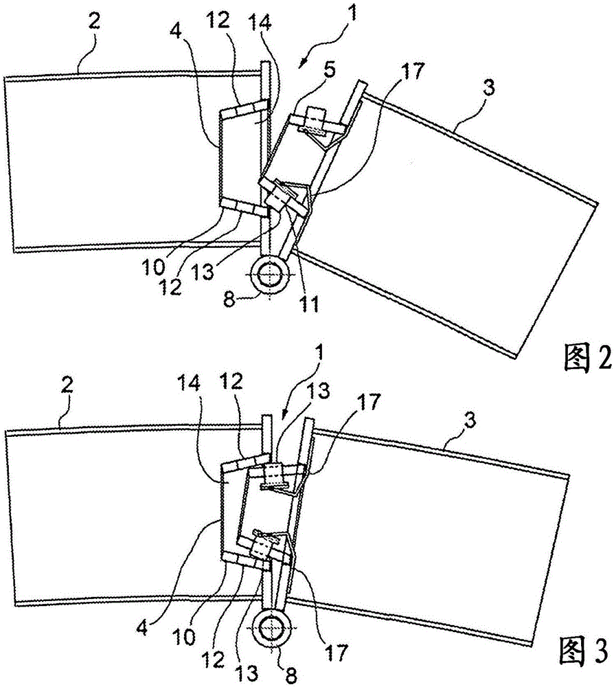 Device for connecting structural elements of ribs and reticular structures
