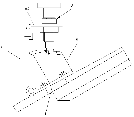 An upper tooth plate adjustment device for an edge stripper for a stenter setting machine