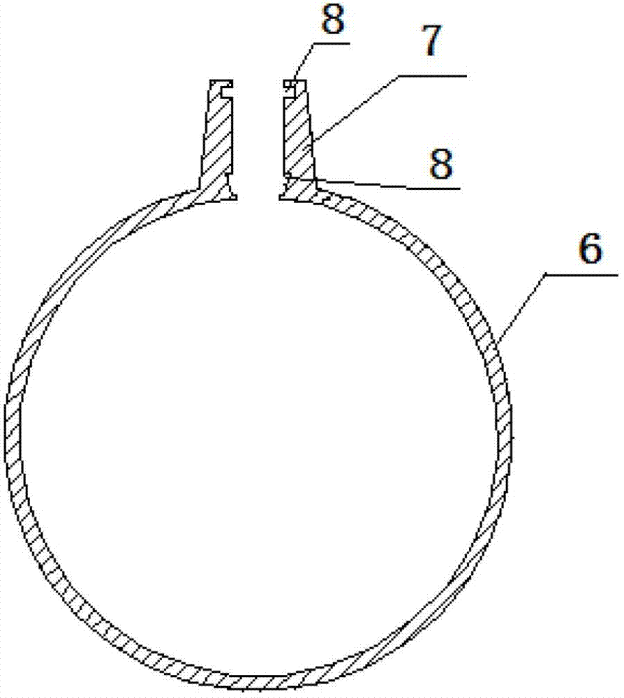 Connecting structure and connecting method for tapered interface and plastic connector of air inlet pipe of air filter