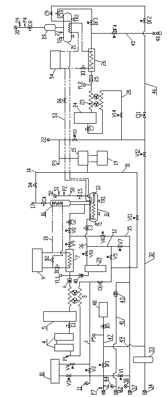 Separating and purifying system for sulfur hexafluoride and carbon tetrafluoride