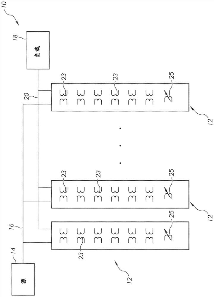 Matrix power transformer system, modular power transformer, and method of assembling same