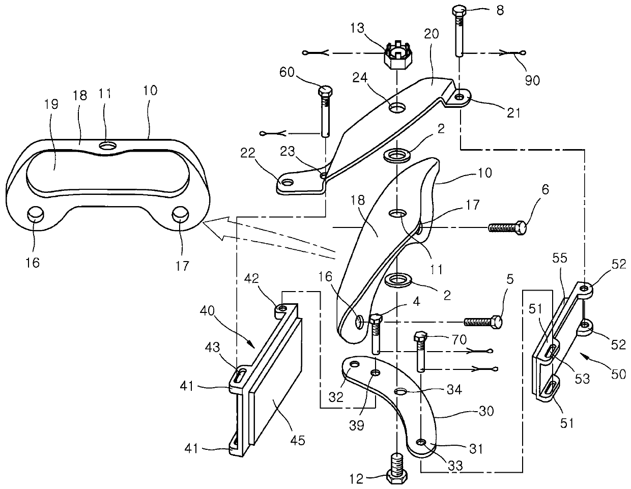 Self-energizing Brake Caliper