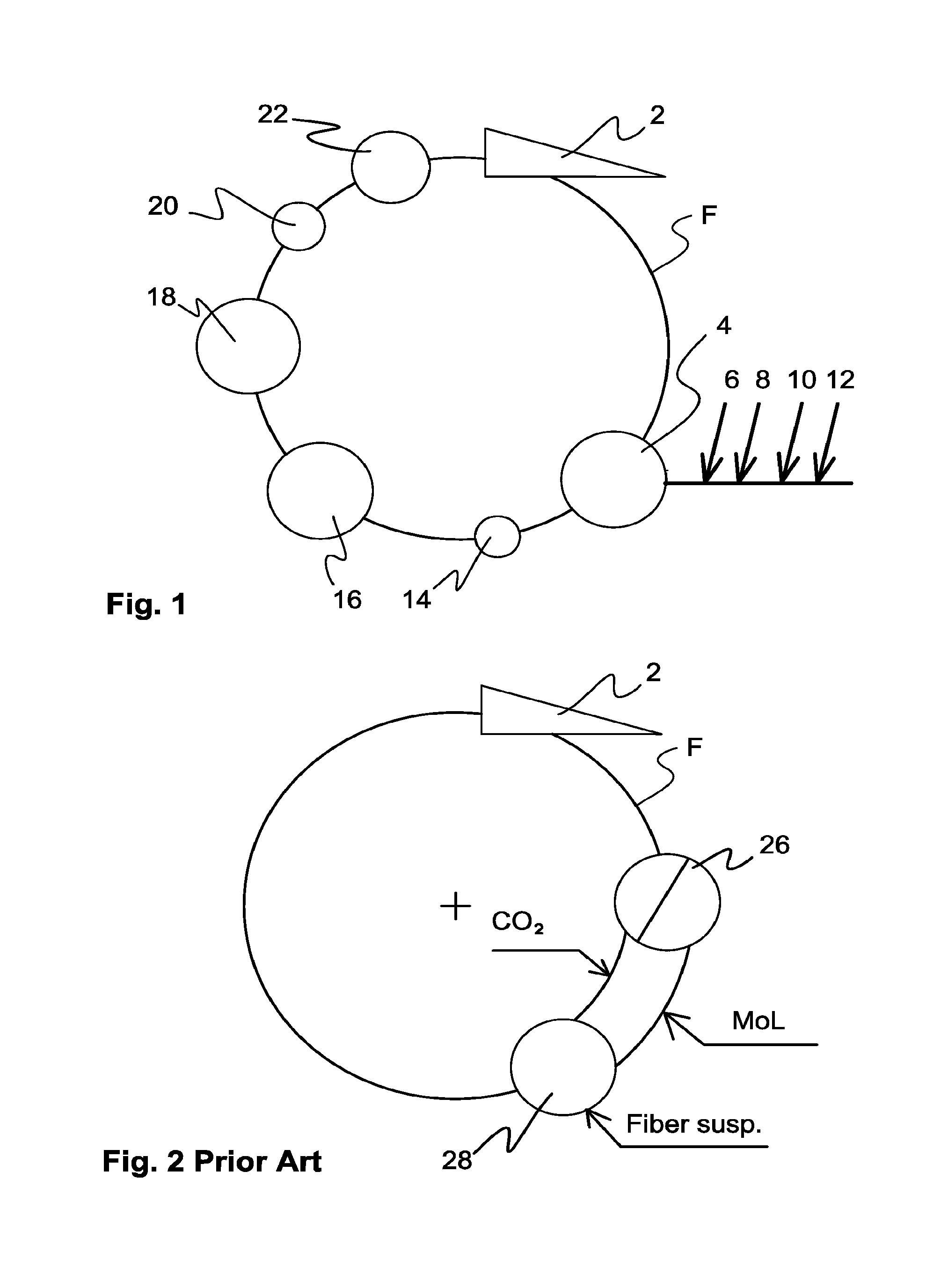 Method for crystallizing a filler in connection with a fiber web process, and an approach system for a fiber web machine