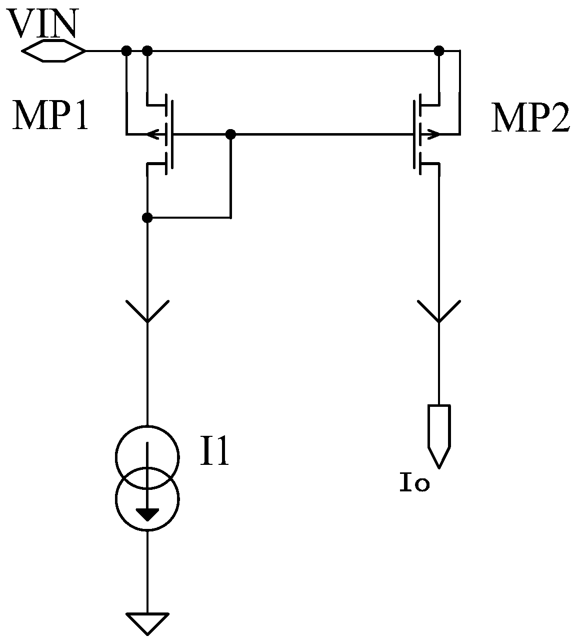 A current mirror circuit provided with a calibration circuit