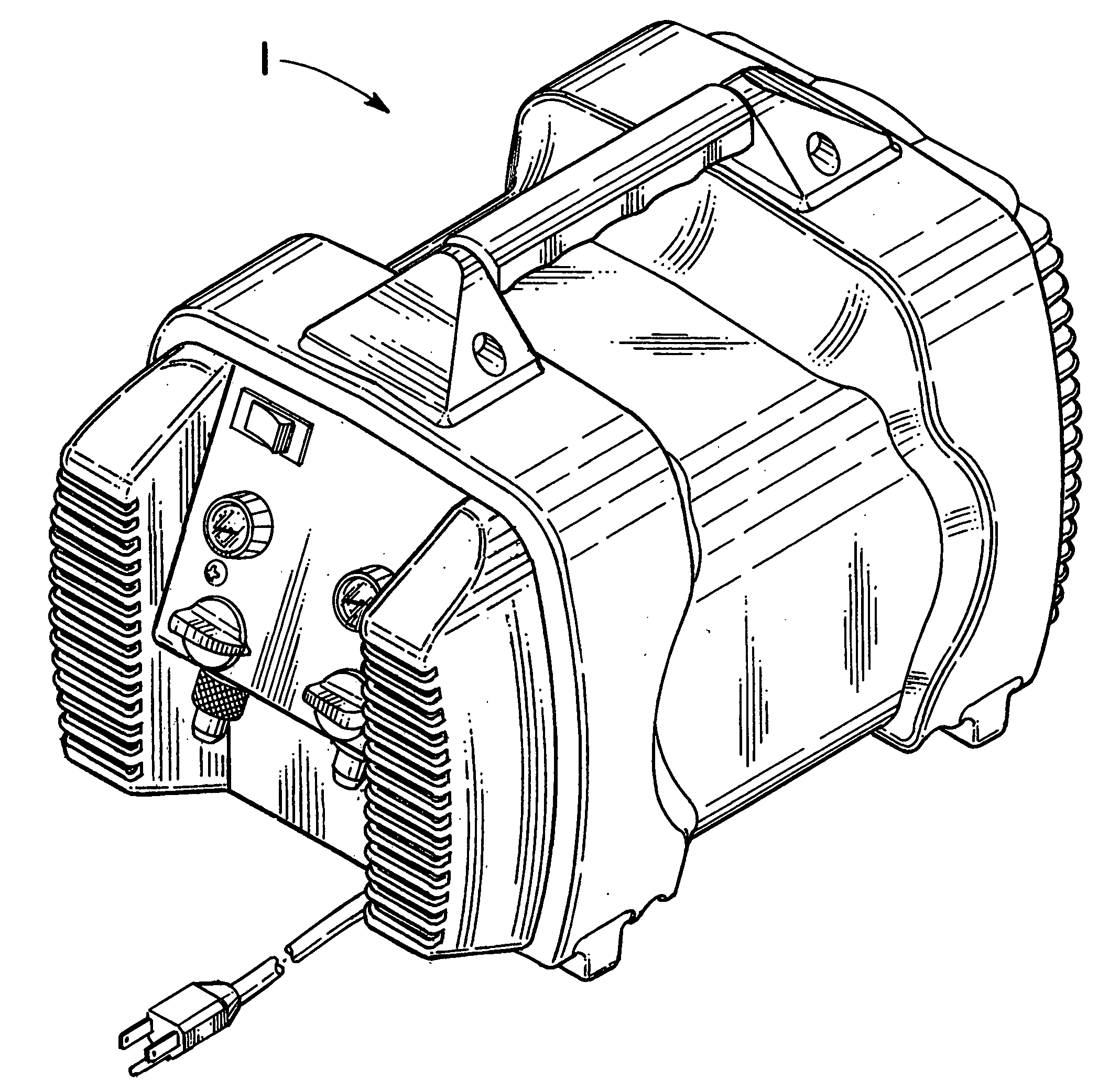 Portable, refrigerant recovery unit