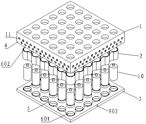 Battery heat dissipation device for new energy automobile