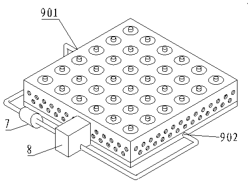 Battery heat dissipation device for new energy automobile