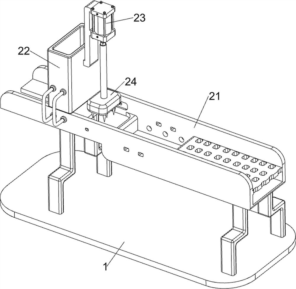 A kind of manufacturing equipment for the bottom support seat of small plastic Christmas tree