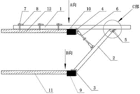 High-altitude suspended formwork and its construction method