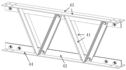 Fabricated truss girder steel beam tube structure system adopting full bolt connection