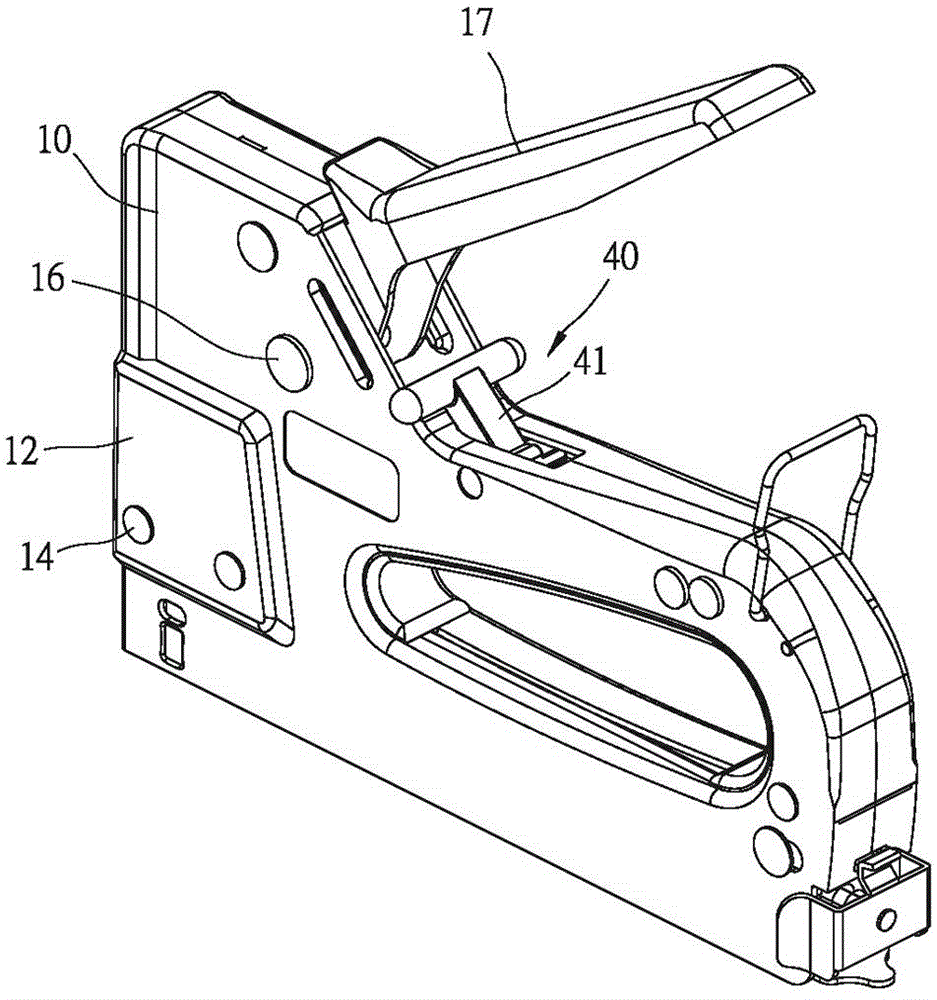 Structure of a stapling device