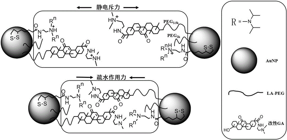 Nano-gold CT contrast agent for early diagnosis of hepatocellular carcinoma and preparation method of contrast agent